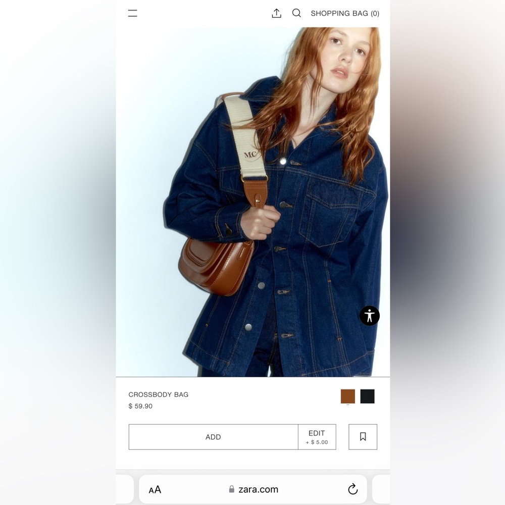 Zara cross body bag